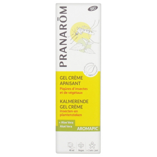 PRANAROM Gel Crème Apaisant Piqûres d'Insectes et Végétaux Bio 40 ml