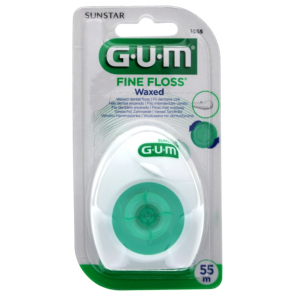 GUM Fine Floss Fil Dentaire Cylindrique Ciré n°1555