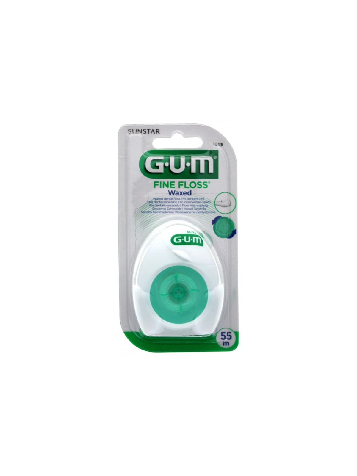 GUM fine floss fil dentaire fin ciré 55m | Nom de la Pharmacie en...