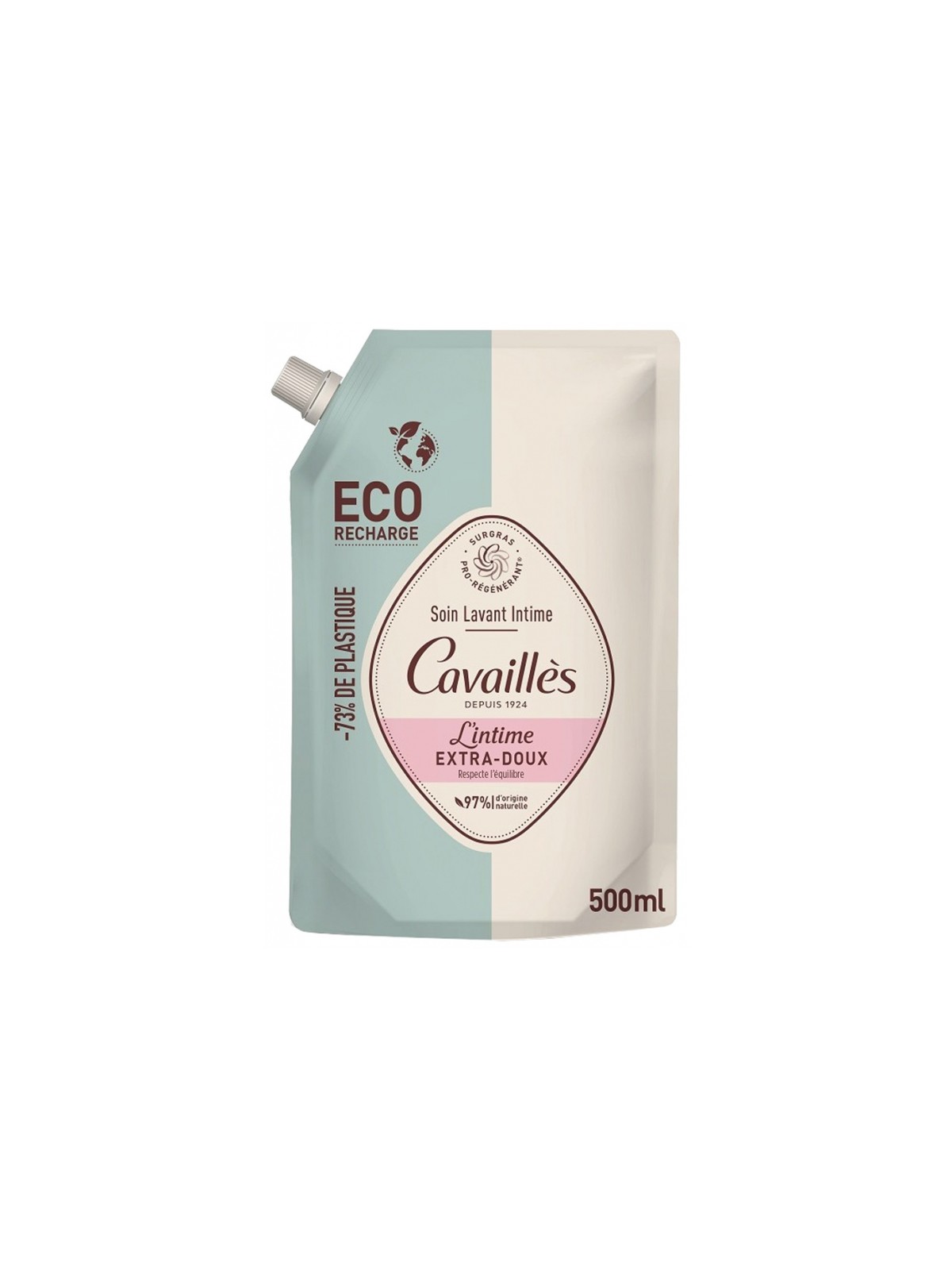 ROGE CAVAILLES Soin Lavant Intime Extra-Doux Éco-Recharge 500 ml