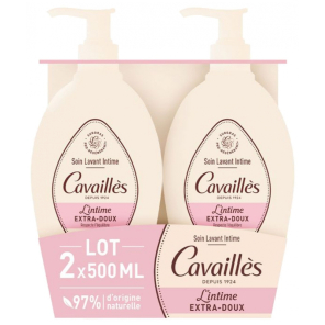 ROGE CAVAILLES Soin Lavant Intime Extra-Doux Lot de 2 x 500 ml