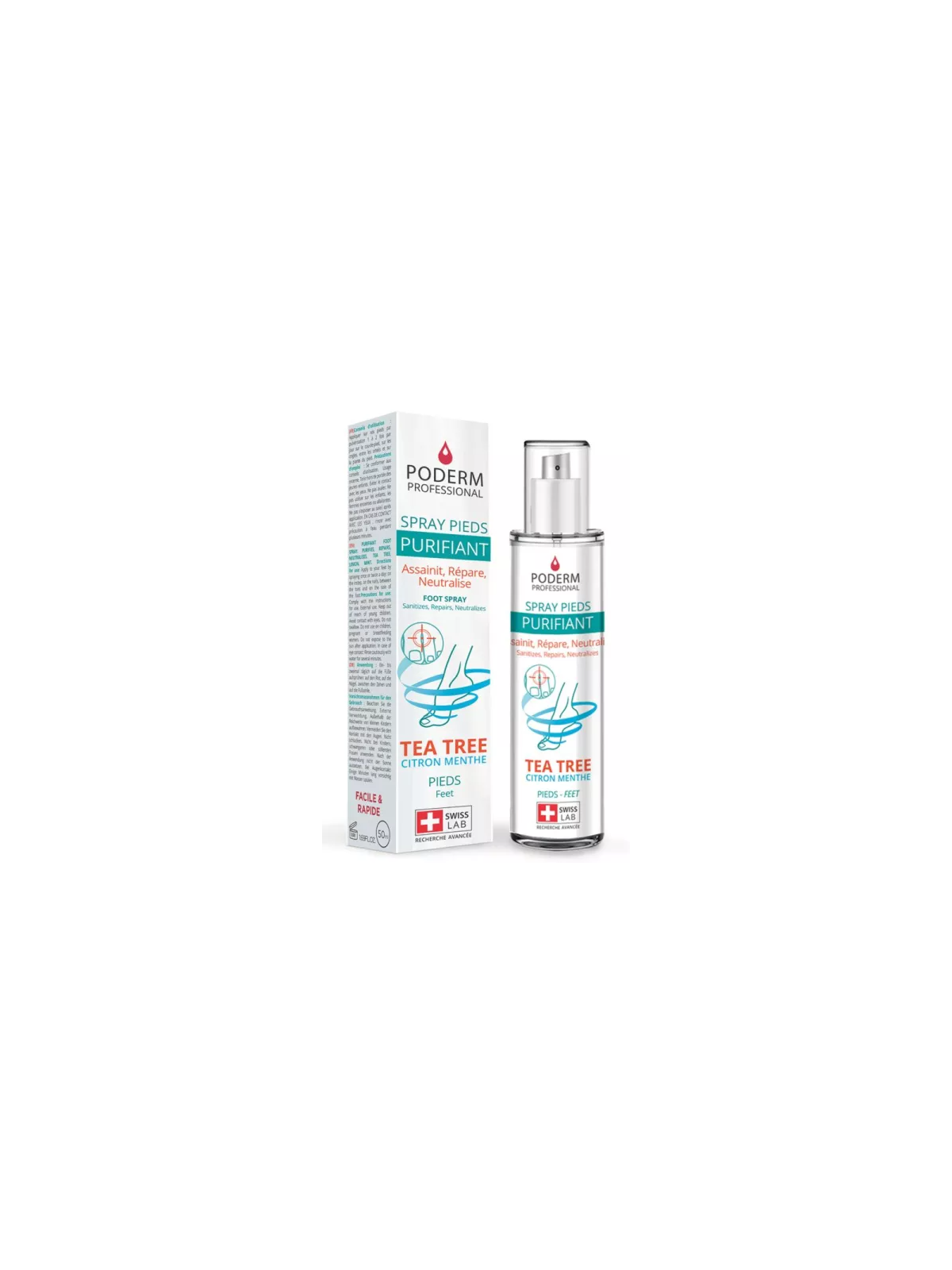 PODERM Spray Pieds Purifiant 50ml