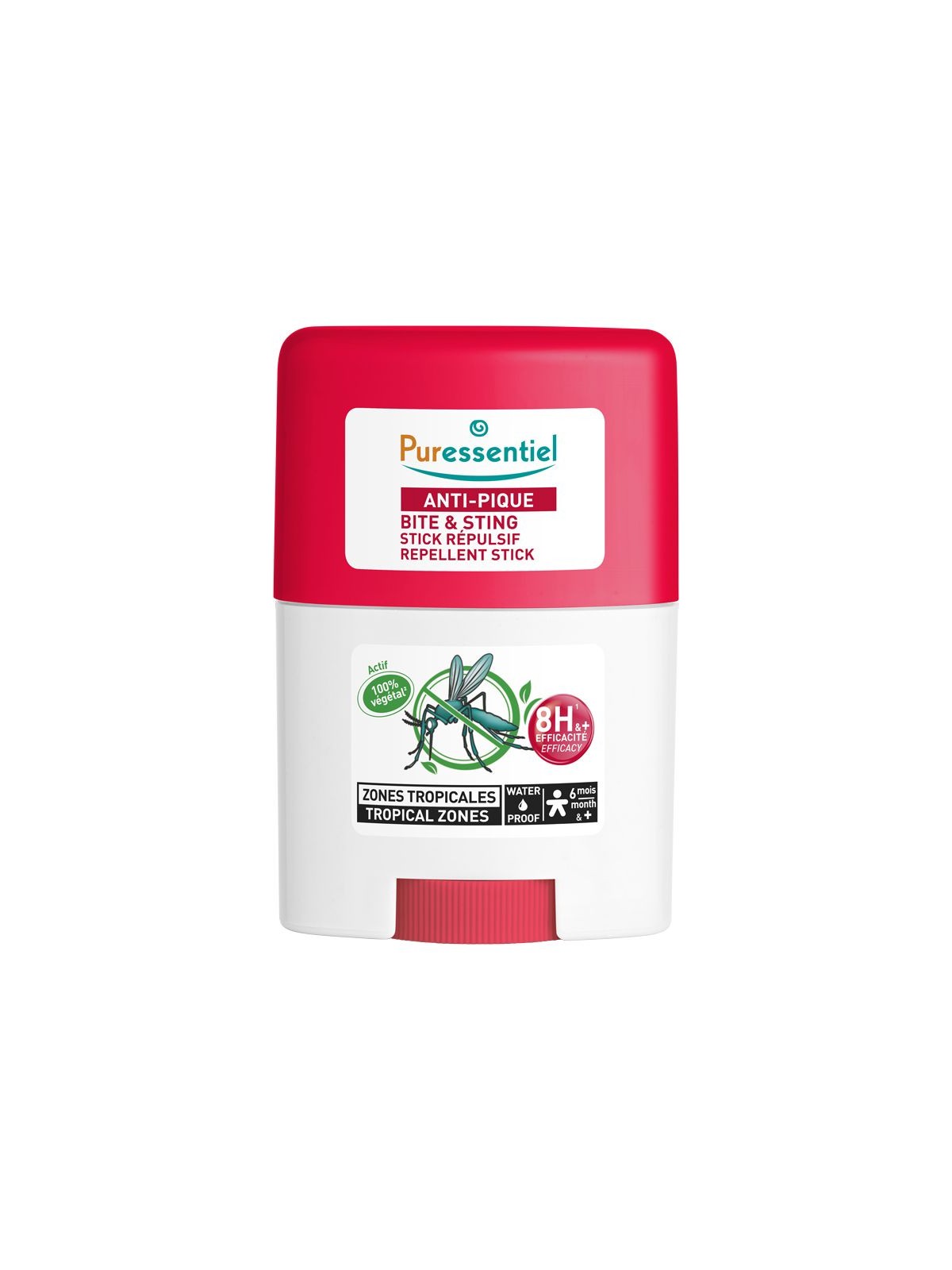PURESSENTIEL Anti-Pique Stick Répulsif Zone Tropicale 20 ml
