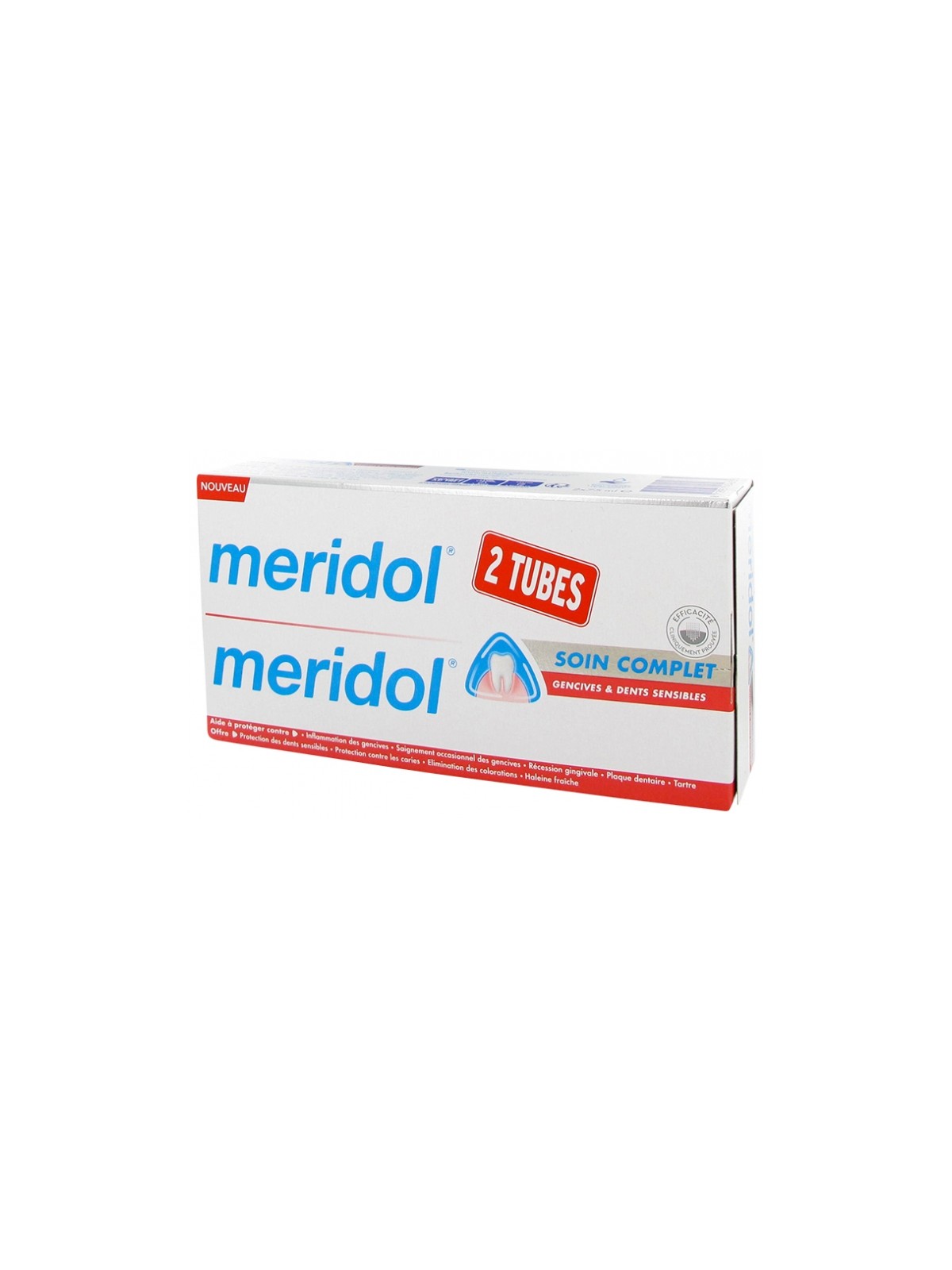 MERIDOL Dentifrice Soin Complet Gencives & Dents Sensibles 2 x 75 ml