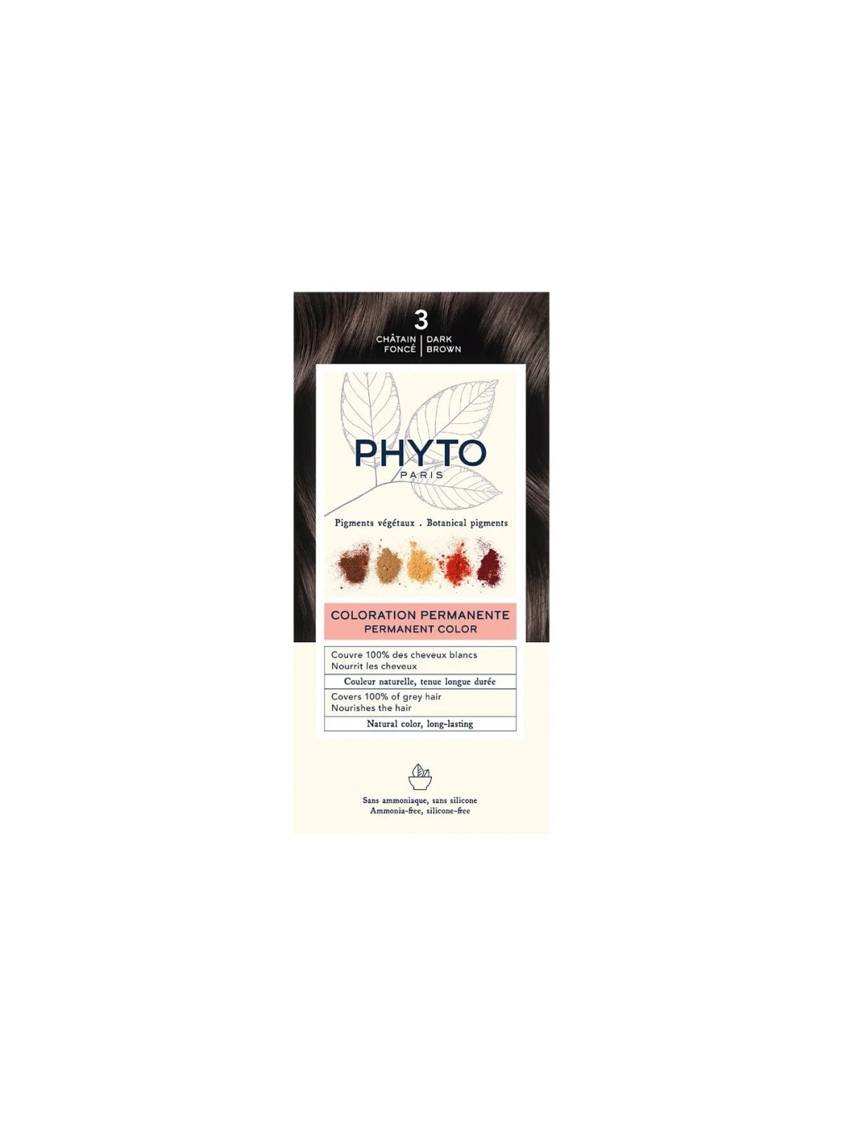 PHYTOCOLOR Coloration Permanente : 3 Châtain Foncé