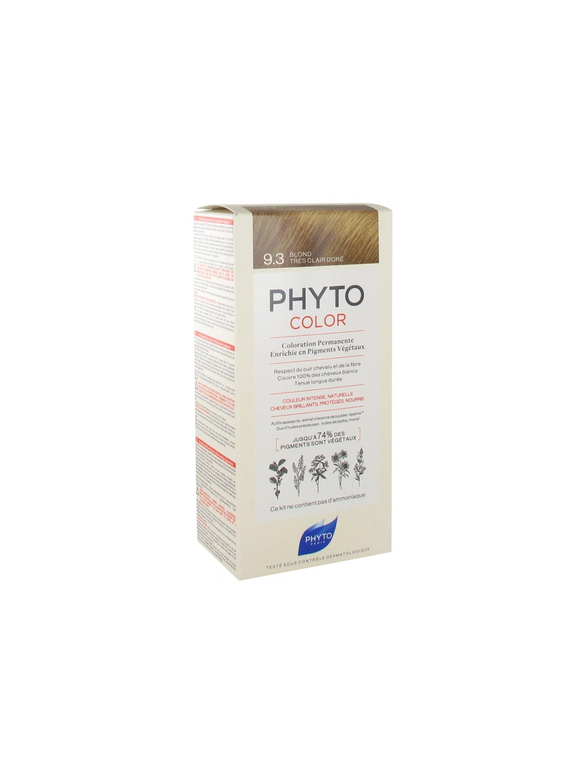 PHYTOCOLOR Coloration Permanente : 9.3 Blond Très Clair Doré