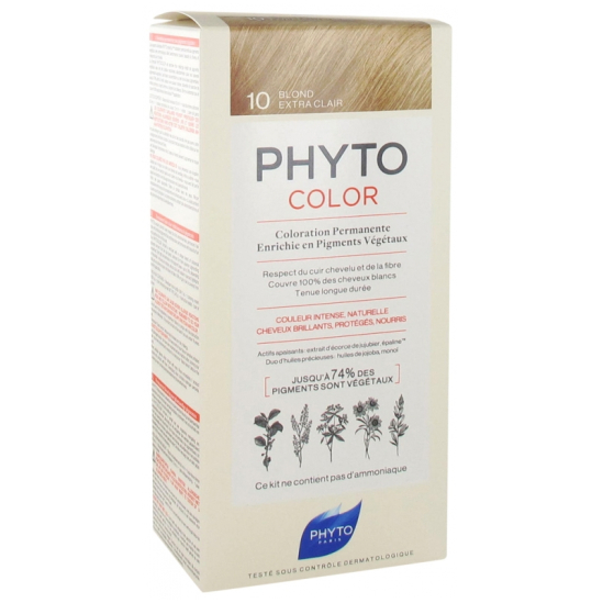 PHYTOCOLOR Coloration Permanente  : 10 Blond Extra Clair