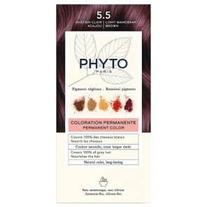 PHYTOCOLOR Coloration Permanente : 5.5 Châtain Clair Acajou