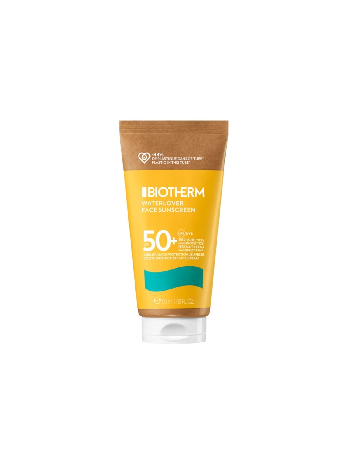 BIOTHERM Waterlover Face Sunscreen Crème Visage Protection Jeunesse SPF50+ 50 ml