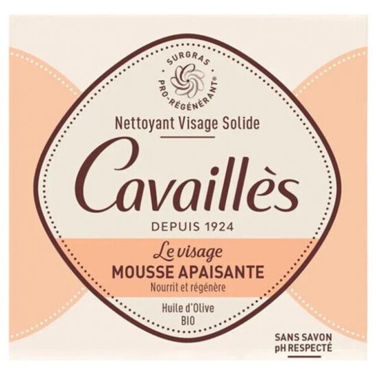 ROGE CAVAILLES Nettoyant Visage Solide Mousse Apaisante 70 g