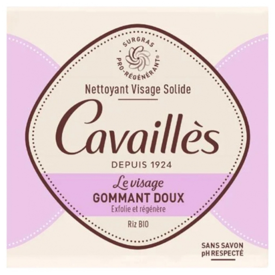 ROGE CAVAILLES Nettoyant Visage Solide Gommant Doux 70 g