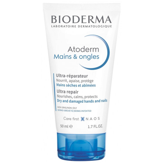 BIODERMA Atoderm Crème Ultra-Nourrissante Mains & Ongles 50 ml