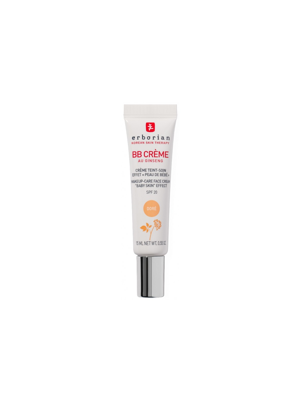 ERBORIAN BB Crème au Ginseng 15 ml  Teinte : Doré