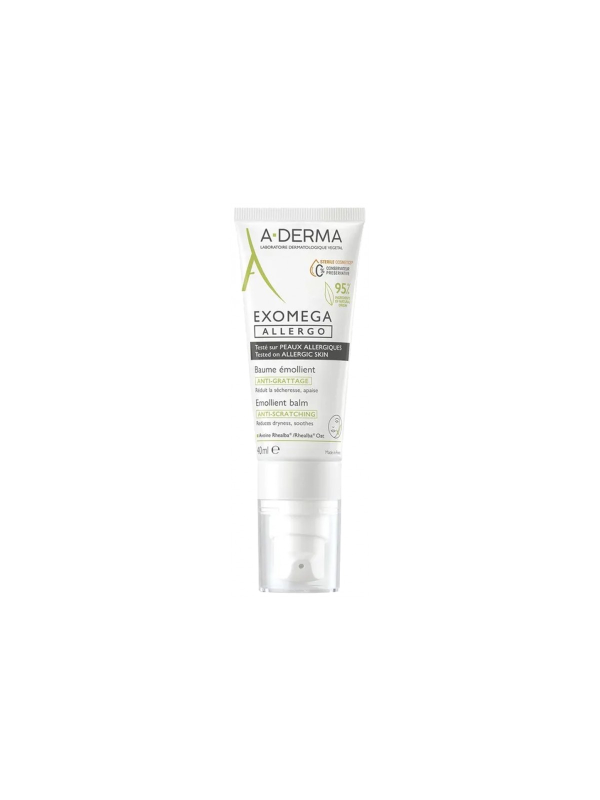 A-DERMA Exomega Allergo Baume Émollient Anti-Grattage 40 ml