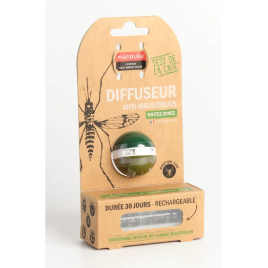 MANOUKA Diffuseur Boule Anti-Moustiques Vert