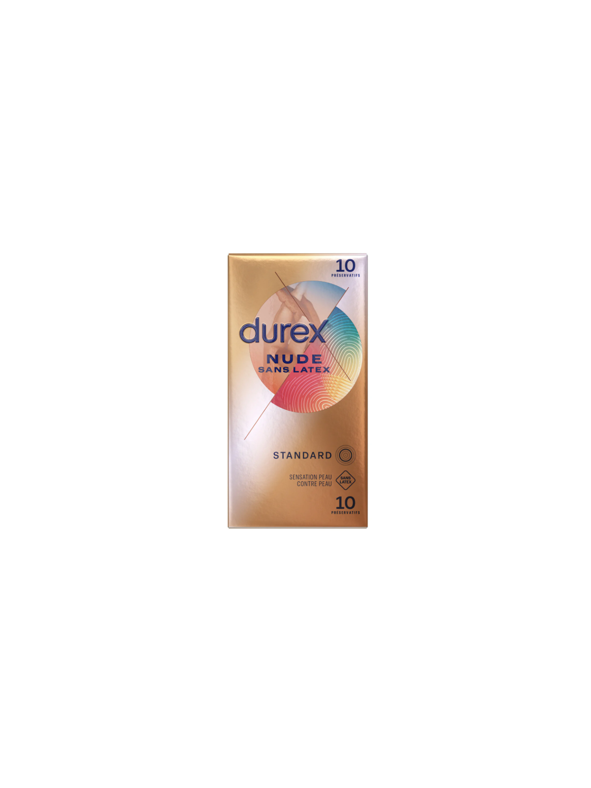 DUREX Préservatif Standard Nude Sans Latex 10 préservatifs