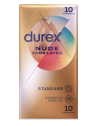 DUREX Préservatif Standard Nude Sans Latex 10 préservatifs