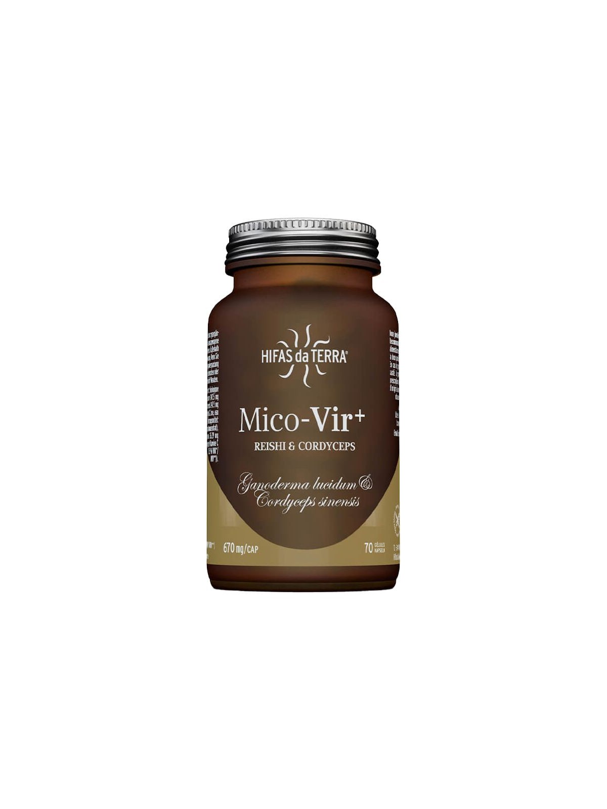 HIFAS DA TERRA Mico-Vir+ Reishi Cordyceps 70 gélules