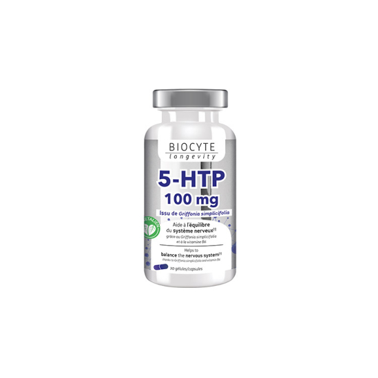 BIOCYTE 5-HTP 100mg Equilibre du Système Nerveux 30 Gélules