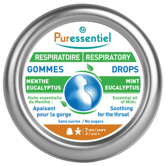 PURESSENTIEL Respiratoire Gommes Menthe Eucalyptus 45 g