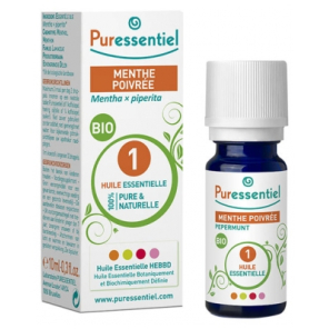 PURESSENTIEL Huile Essentielle de Menthe Poivrée Bio 10ML