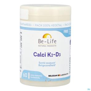 BE-LIFE Calci K2 D3 Be Life Caps 60