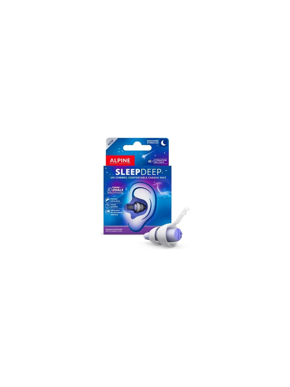 ALPINE Bouchons d'Oreilles Sleepdeep 1 paire