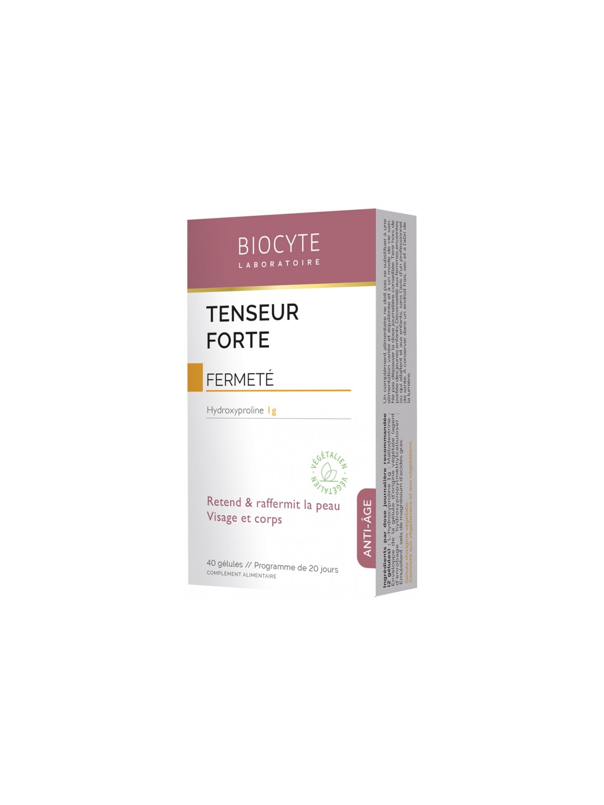 Biocyte Tenseur Forte Peau Raffermie 40 gélules | Nom de la...