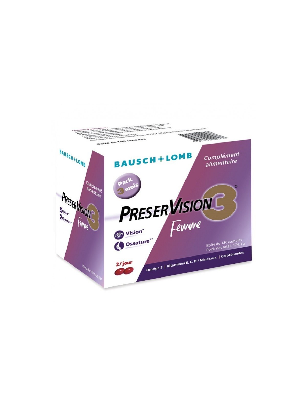 PRESERVISION 3 Femme 180 capsules