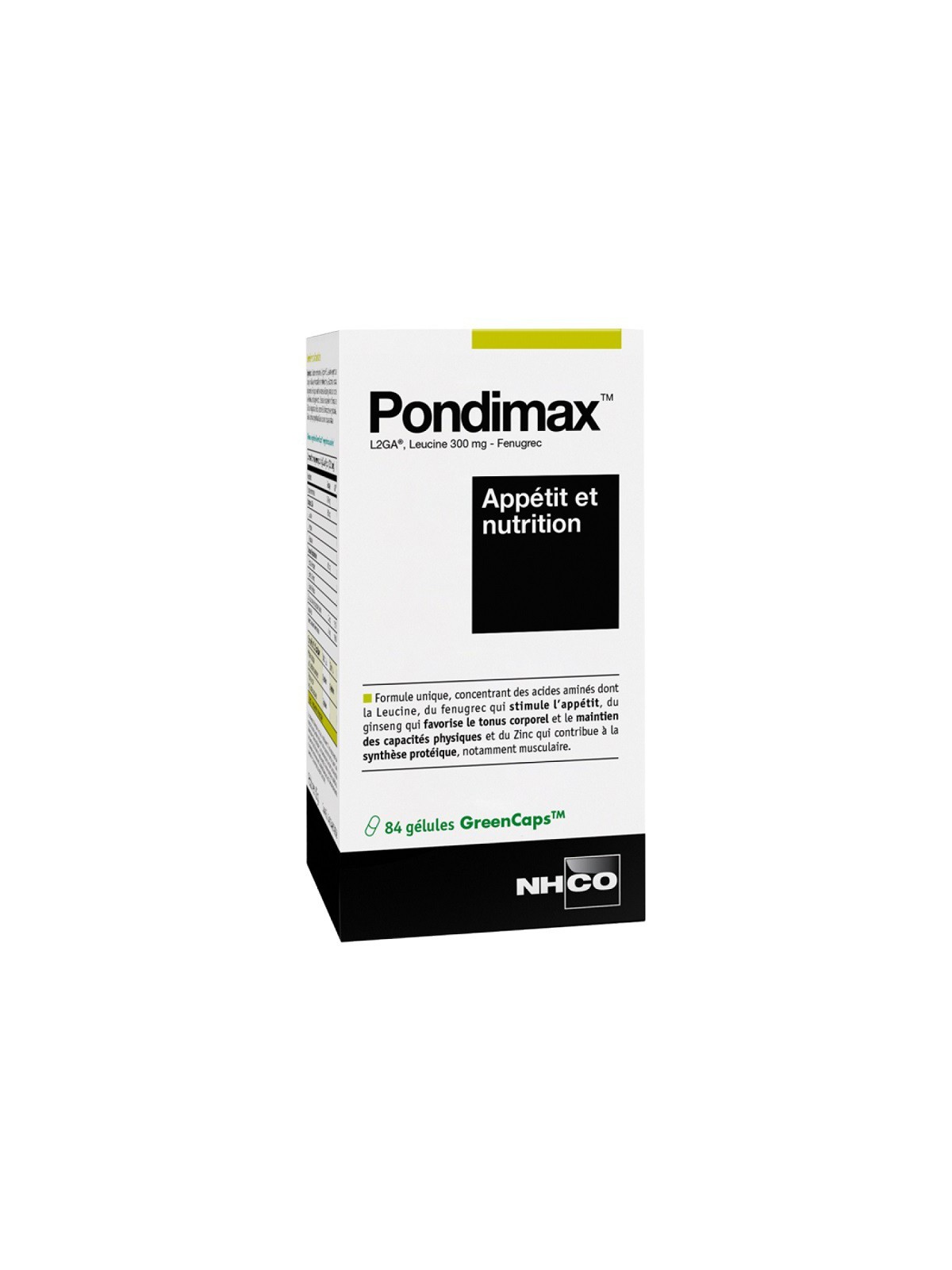NHCO Pondimax appétit et nutrition 84 gélules