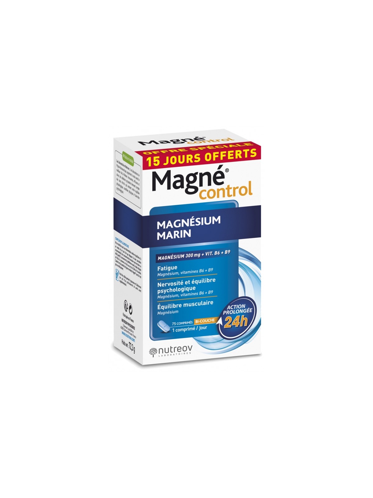 NUTREOV Magné Control 60 Comprimés + 15 Offerts