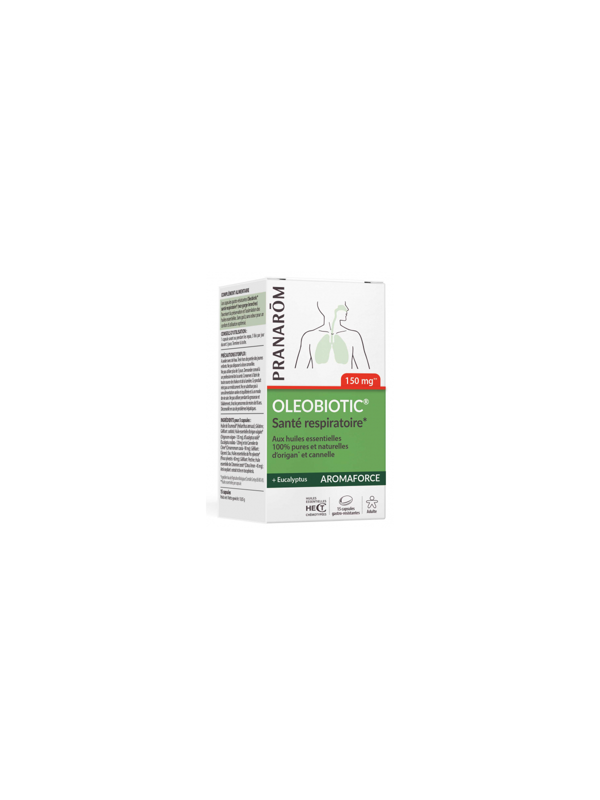 PRANAROM OLEOBIOTIC® Santé respiratoire 15 capsules