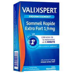 VALDISPERT Sommeil Rapide Extra Fort 1,9 mg 40 Comprimés Orodispersibles