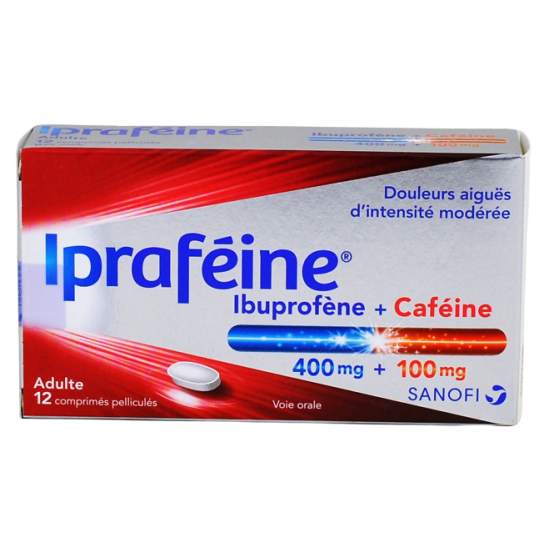 Iprafeine 400mg/100mg 12 comprimés