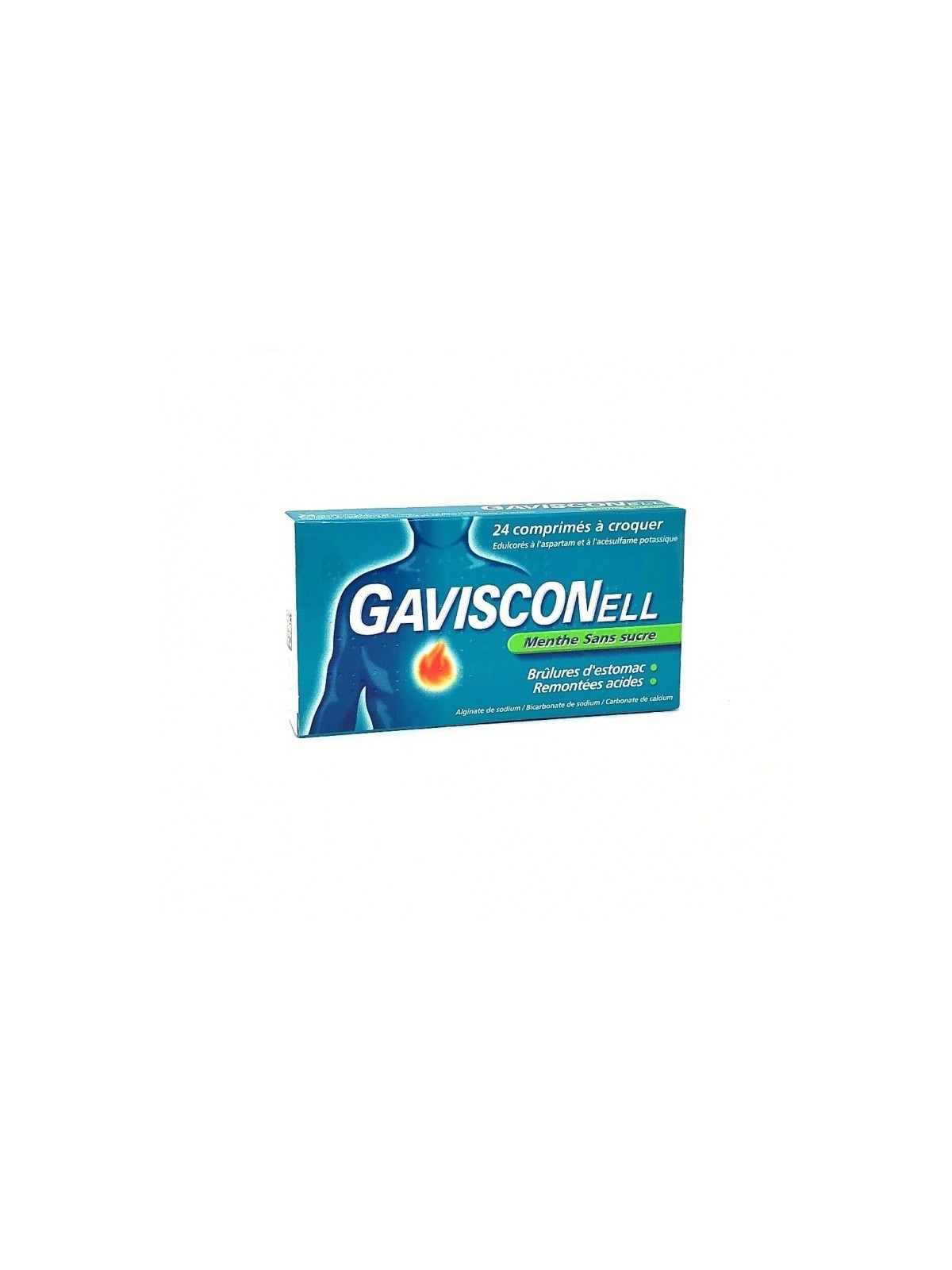 Gavisconell Sans Sucre Menthe 32 Comprimés à Croquer | Nom de la...