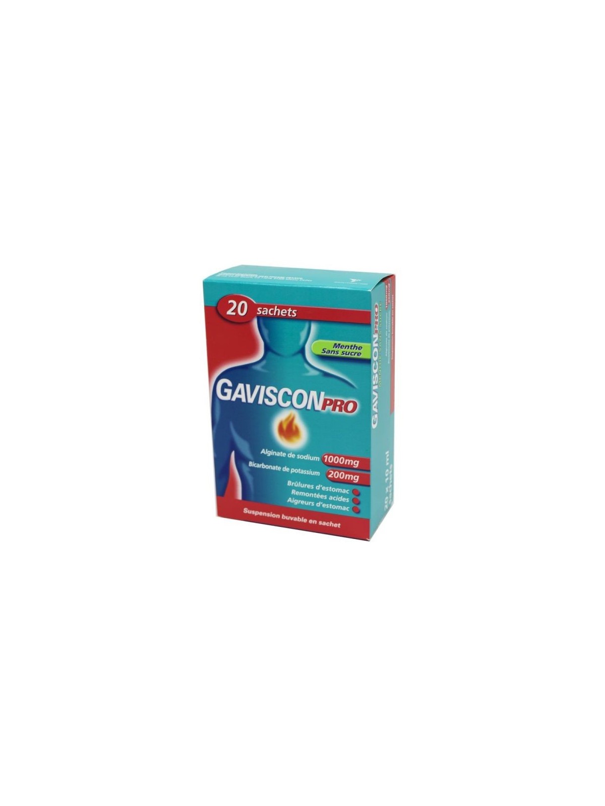 GAVISCONPRO MENTHE SUSP BUV BTE 20