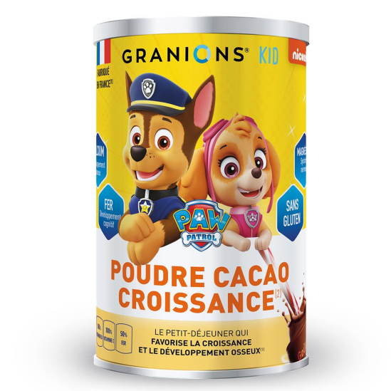 GRANIONS Poudre Cacao croissance Pat Patrouille 300g