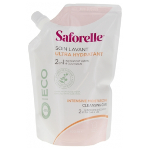 Saforelle soin lavant ultra hydratant eco-recharge 400ml