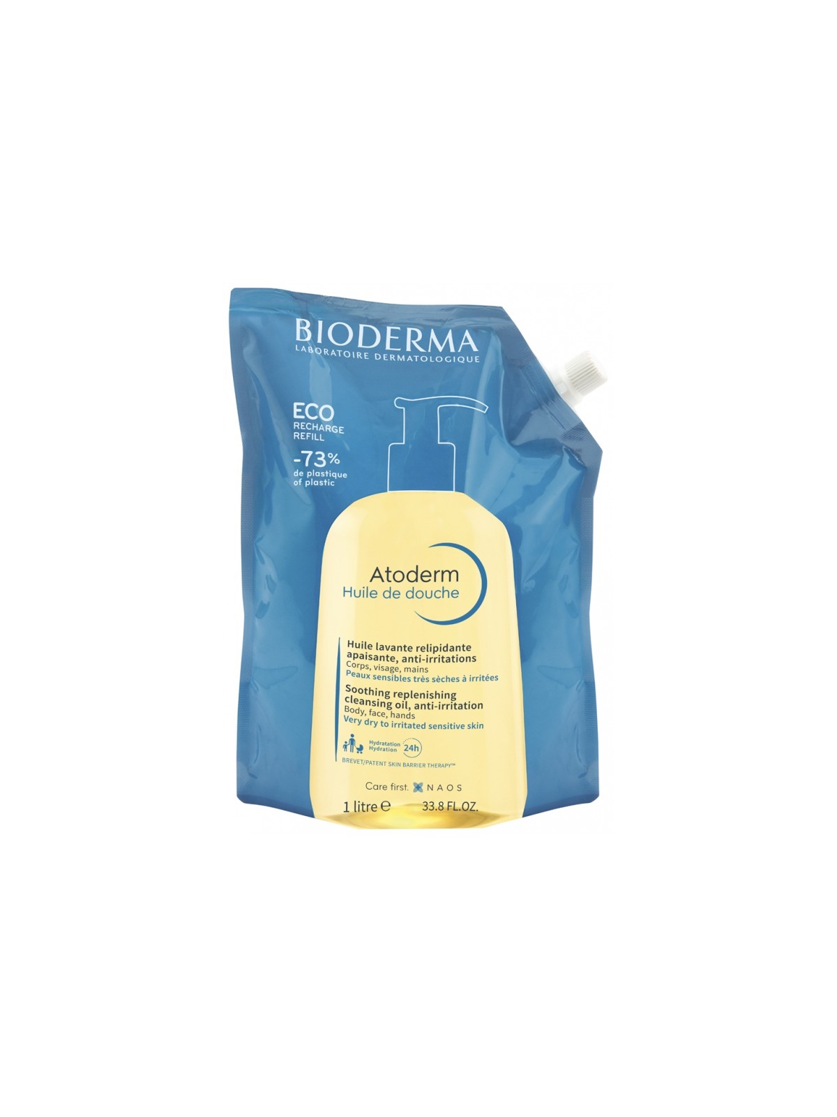 BIODERMA Atoderm Huile de Douche Éco-Recharge 1 Litre