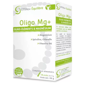EFFINOV Oligo Mg+ Oligo-éléments et magnésium 14 sticks
