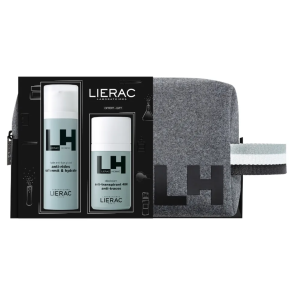 LIERAC Trousse Homme Fluide Anti-Âge Global 50ml + Déodorant Anti-Transpirant 48H Anti-Traces 50ml