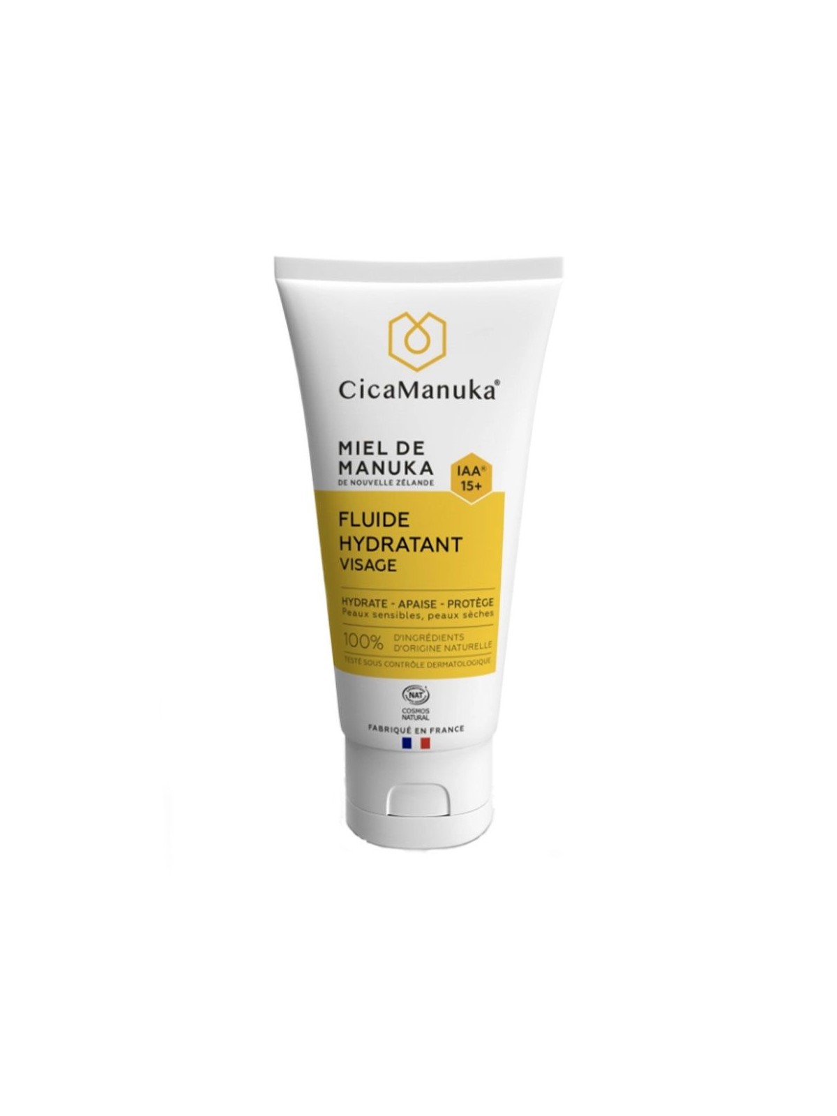 CICAMANUKA Fluide Hydratant Visage 50ml Au Miel de Manuka IAA15