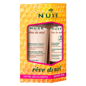 NUXE Rêve de Miel Crème Mains et Ongles + Stick Lèvres Hydratant