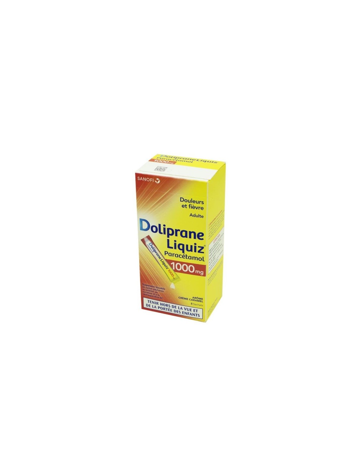 DOLIPRANE LIQUIZ 1000MG SUSP BUV BTE 8