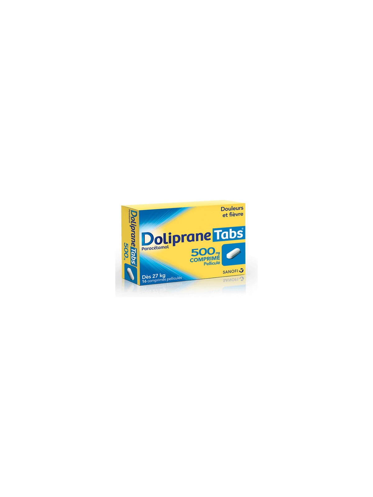 Doliprane Tabs 16 comprimés pelliculés 500mg