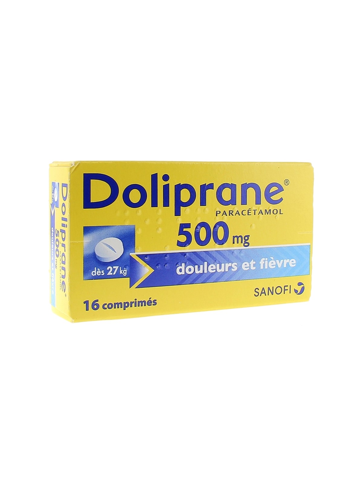 Doliprane 500 mg 16 comprimés