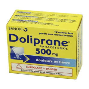 DOLIPRANE 500MG PDR OR B/12SACH