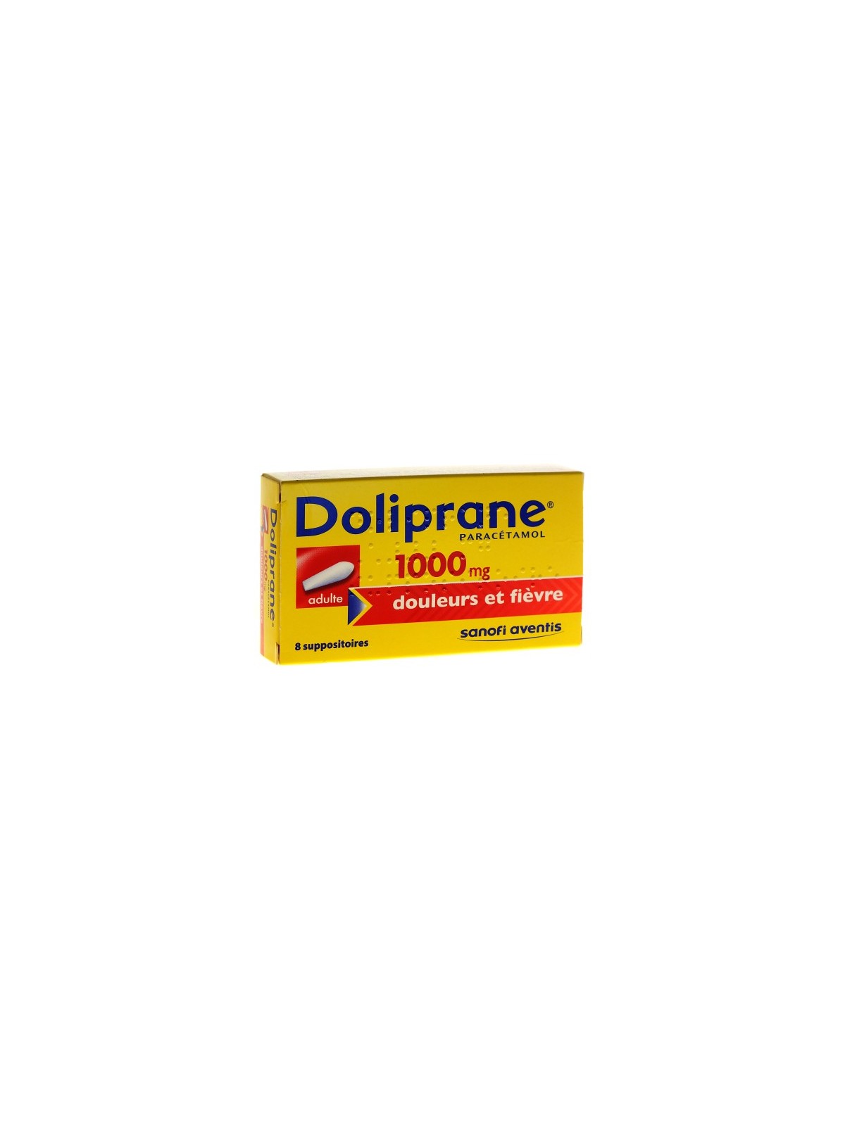 Doliprane 1000Mg 8 Suppositoires | Nom de la Pharmacie en variable