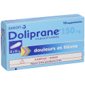 Doliprane 150mg Suppositoire enfant x10 suppositoires | Nom de la...