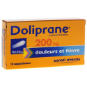 Doliprane 200mg Suppositoire x10 suppositoires | Nom de la...